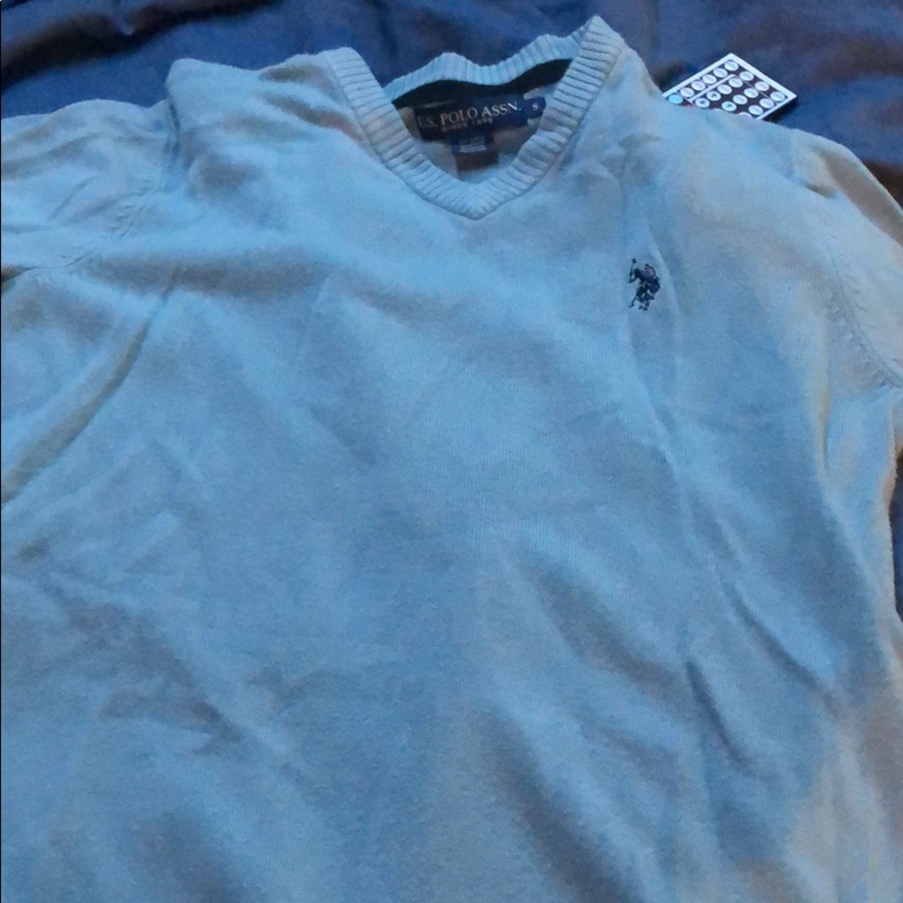 US Polo light v neck sweater shirt